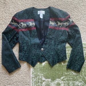 Longhorn Vintage Western Patterned Blazer